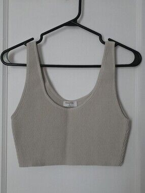 Aritzia Babaton Sculpt Knit Scoopneck Cropped Tank